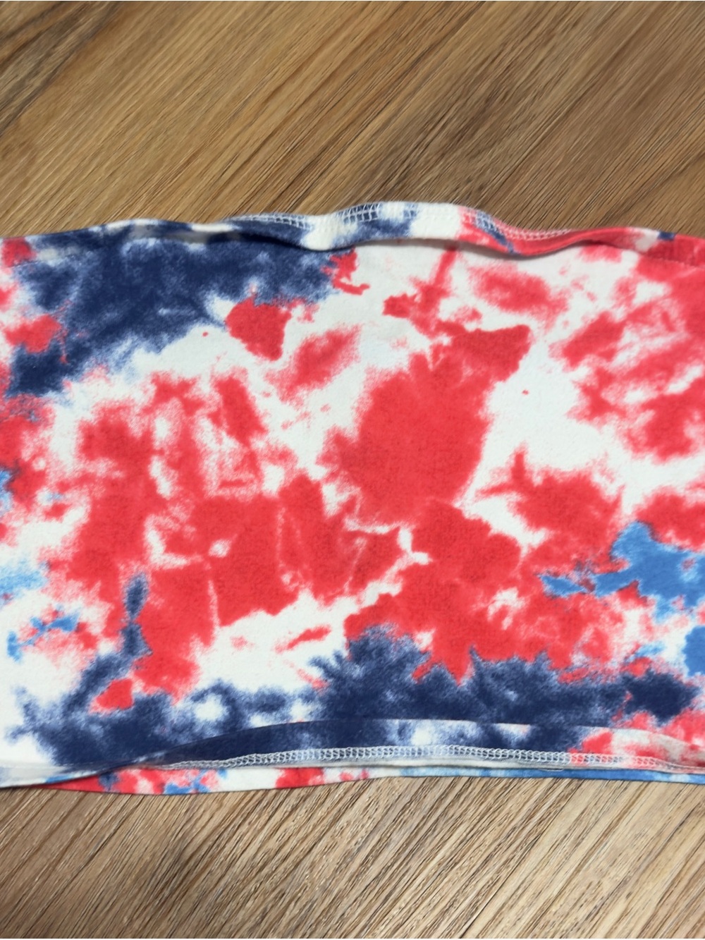 Kids Red & Blue Tie-Dye Swim Top - Unbranded